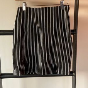 Mini Striped Black and White Skirt.